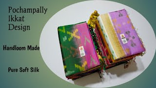 Pochampally Soft Silk Sarees With Price | Fancy Model Ikkat Design | Beautiful Silk Sarees