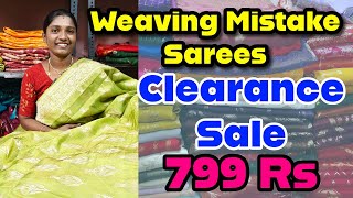 weaving mistake sarees / clearance Sale