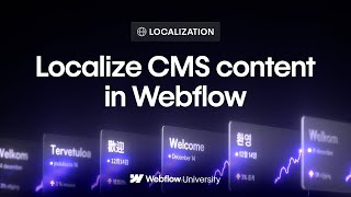 Localize CMS content in Webflow – Webflow tutorial