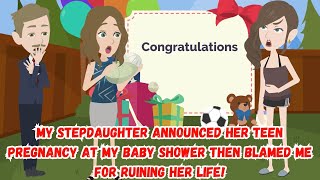 My Stepdaughter Announced Her Teen Pregnancy At My Baby Shower Then Blamed Me For Ruining Her Life!