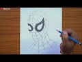 how to draw spider man easy spider man drawing step by step easy drawing for beginners