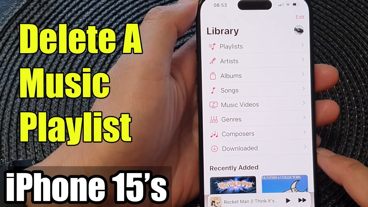 Iphone 15 15 Pro Max How To Delete A Music Playlist Youtube