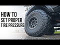 How to Set Proper Tire Pressure In Your Truck With the Chalk Line Test