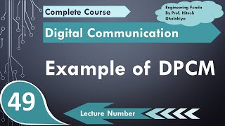 Example of DPCM | Calculation of DPCM parameters | DPCM | Differential Pulse Code Modulation