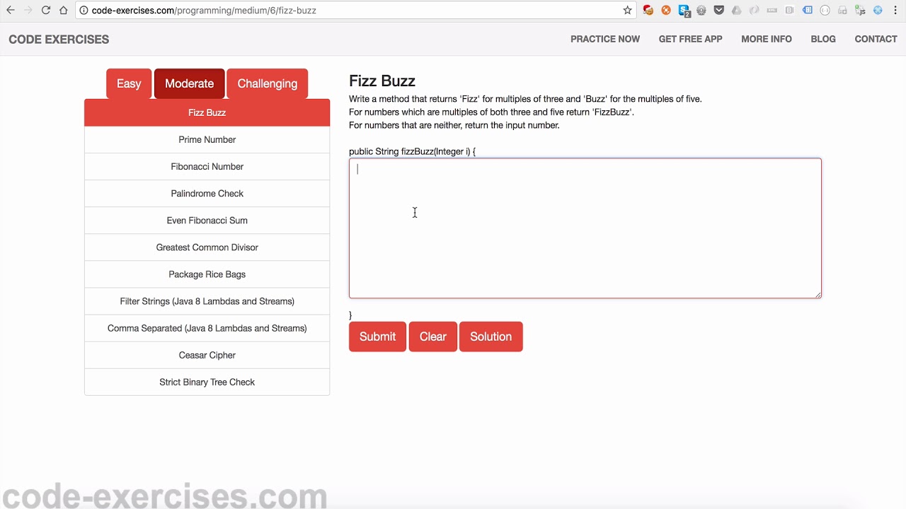 Java Practice Exercises Online