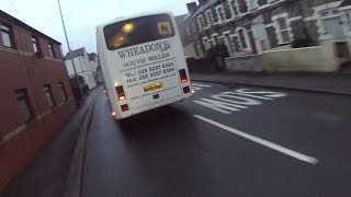 Wheadons  bus YNY 58 extremely close pass hits cyclists arm tears coat and dose not stop.