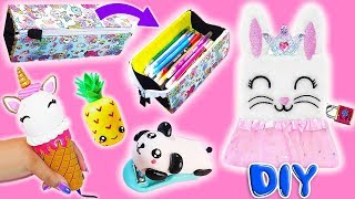 DIY Unicorn, Panda, Pineapple, Bunny and Toki Doki SCHOOL SUPPLIES (Notebook, Pencil Case and More)