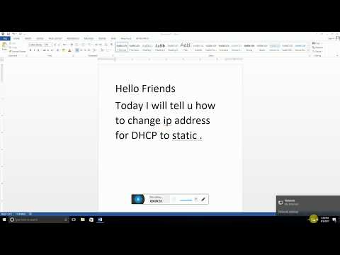 HOW TO change IP Address form DHCP to static in Windows 10. HOW TO change IP Address form DHCP to static in Windows 10.