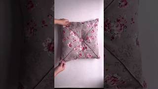 how To make pillow cover cutting and stitching #trending #diy #sewingqueen #pillowcase #pillowcover