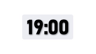 19 Minute Timer - Minimal Countdown Timer [Light Theme]
