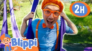 Blippi's Spectacular Silk Spin | Exercise Video | Educational Videos for Kids
