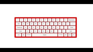 Keyboard Layout Using Only HTML & CSS