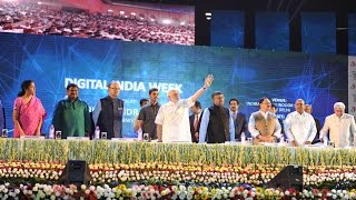 PM Modi at the launching ceremony of  Digital India Week