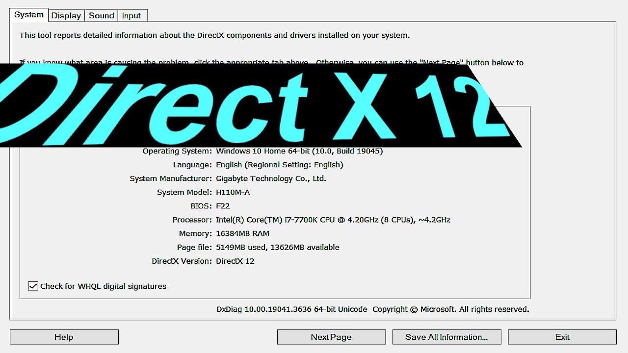 How To Enable Directx 12 On Windows 10 11 Computer Youtube