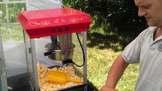 How to use 8oz Popcorn Machine (kettle) - Party Rentals / Home Theater / Movie F