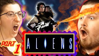 ALIENS (1986) |  MOVIE REACTION  | Part 1 |  FIRST TIME WATCHING | Fantasy Writer Reacts