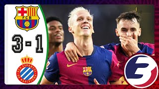 FULL MATCH HIGHLIGHTS : FC BARCELONA 3-1 ESPANYOL , ALL GOALS AND SKILLS | LA LIGA 2024/2025