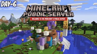 minecraft new public server 24/7 pe+java day-5