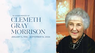 Clemeth Gray Morrison - Funeral service