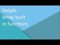 Delphi - Array built in functions