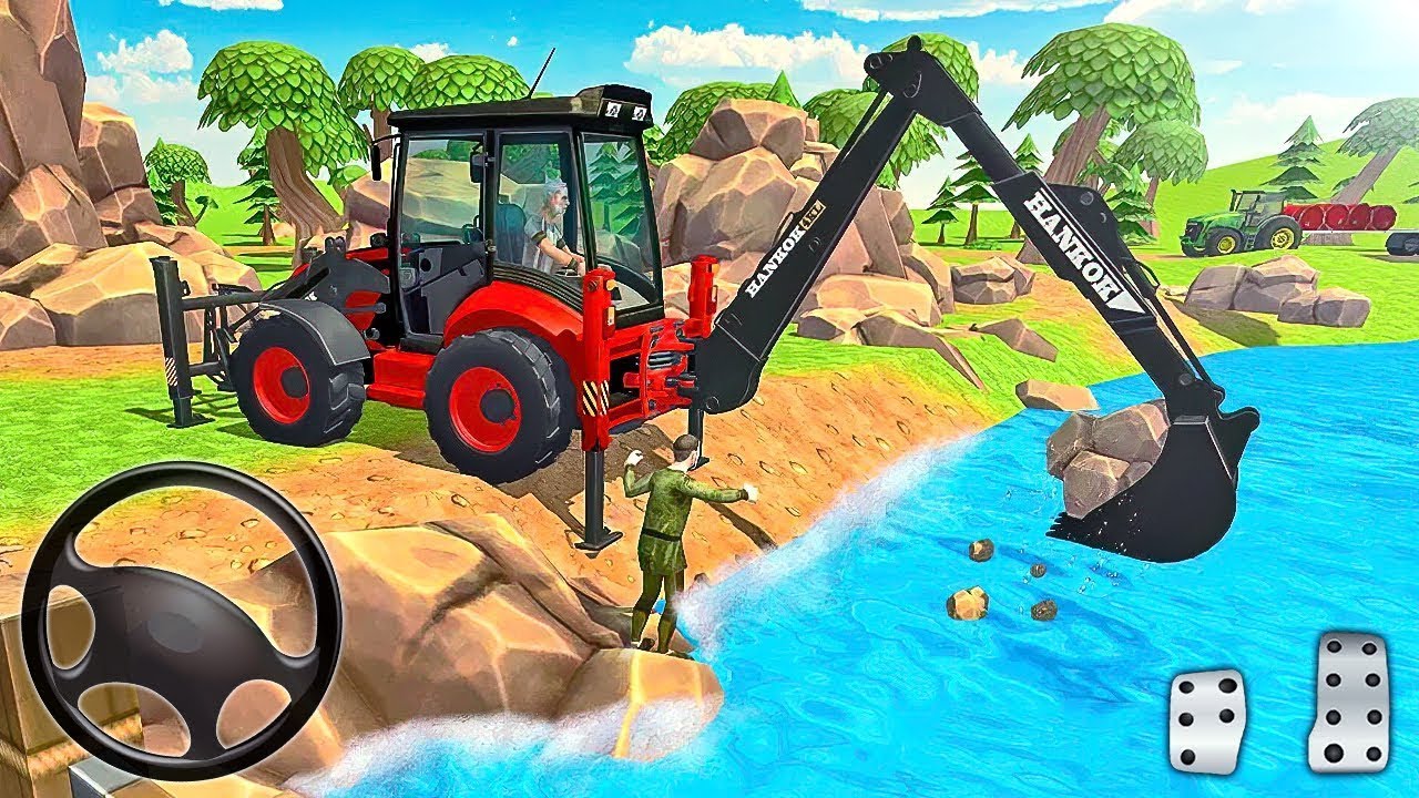 JCB Game Cartoon Video, JCB Tractor Game Android Gameplay, Android ...