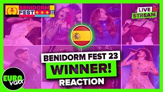 BLANCA PALOMA WINS BENIDORM FEST 2023 WITH EAEA! (REACTION) // Spain Eurovision 2023