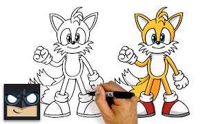 How To Draw Miles Tails Prower | Sonic The Hedgehog