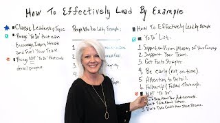 How to Effectively Lead By Example - Project Management Training