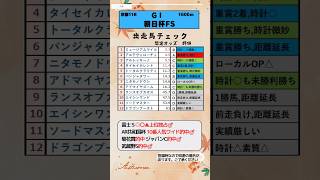 📉朝日杯FS出走馬チェック📉戦績少ない2歳戦,時計と素質面でチェック🔍