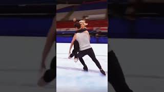 Romantic couple ice skating #shorts