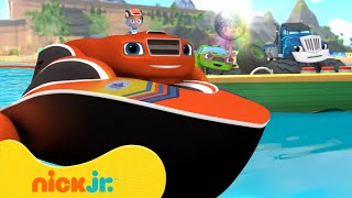 Speed Boat Blaze Saves the Day! 🛥️ Blaze and the Monster Machines Scene | Nick Jr.