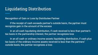 Character and Holding Period of Distributable Assets