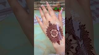 Waterproof Instant Henna Stickers #henna #stylishmehndidesign #mehandi #temporarytattoo