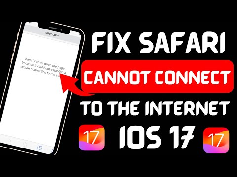 Fixed Safari cannot open the page because your iphone is not connected to the internet iPhone iOS 17