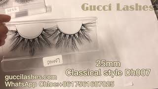 Guccilashes Cannes High quality Mink Lashes Factory Office: From 13MM To 40MM Mink Eyelashes