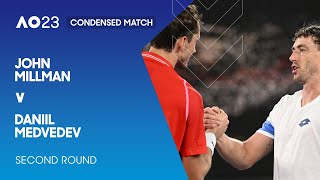 John Millman v Daniil Medvedev Condensed Match | Australian Open 2023 Second Round