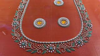 Pearl Beads Aari work | Gn kreation