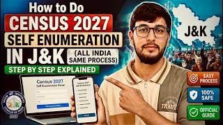 Census 2027 Self Enumeration Full Process | How To Do Census At Home In J&K/Ladakh & All India🚨