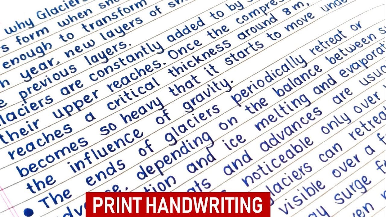Neat Handwriting Printable Neat Handwriting Printable