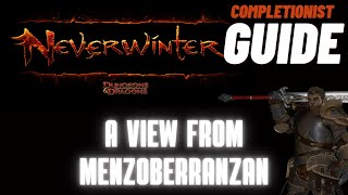 A View of Menzoberranzan Neverwinter completionist guide