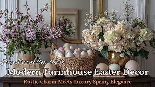 Easter in Bloom: Modern Rustic Farmhouse Decor with Luxe Spring Touches