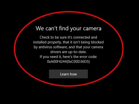 Fix We can't find your camera-Error code 0xA00F4244(0xC00D36D5) in Windows 10