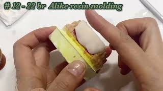 Alike resin으로 상악 4전치 molding ( temporary crown )