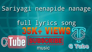 Sariyaagi Nenapide | Official HD lyrics song | Mungaru Male 2 | Ganesh, Neha Shetty | Armaan Malik