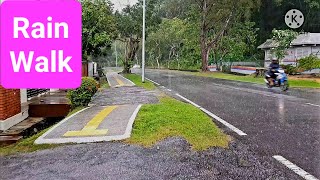 Walking in the Rain (Vid-33) at Taman Tar in Kuala Lumpur, Malaysia.