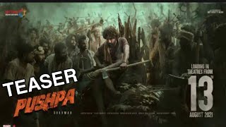 Pushpa Movie Teaser | Allu Arjun | Rashmika Mandana | Sukumar | Cinema Topic