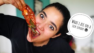 🤢 WHAT I ATE ON A SICK SUNDAY 🤢🍛🦐 || Abhirami Suresh