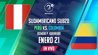 PERÚ VS COLOMBIA SUDAMERICANO SUB 20 EN VIVO