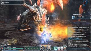 [PSO2]ダブセでぼっち全破壊ボスツアー 火山ヴォルドラゴン(VH)