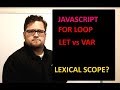 Anatomy of a JavaScript For Loop (Lexical Scope vs Global Scope)